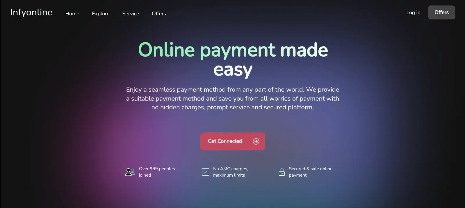 Fintech Payment Hero Component - Tailwindtap