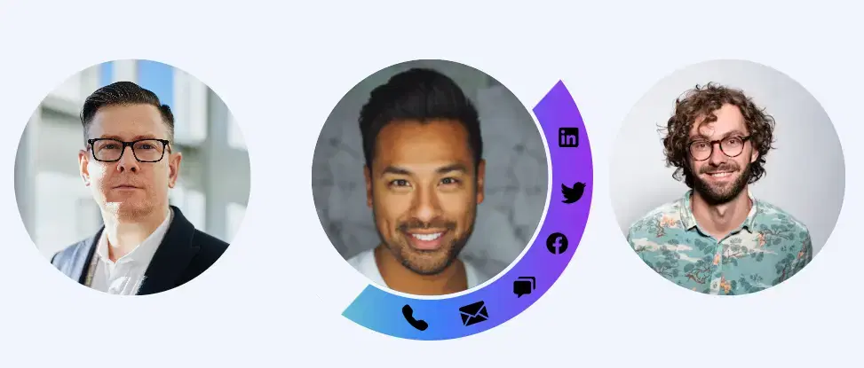 Modern Social Profile Animation Component - Tailwindtap