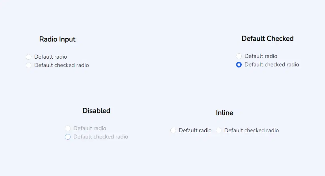 Unique Style Radiobutton Component - Tailwindtap Unique Style Radiobutton Component - Tailwindtap