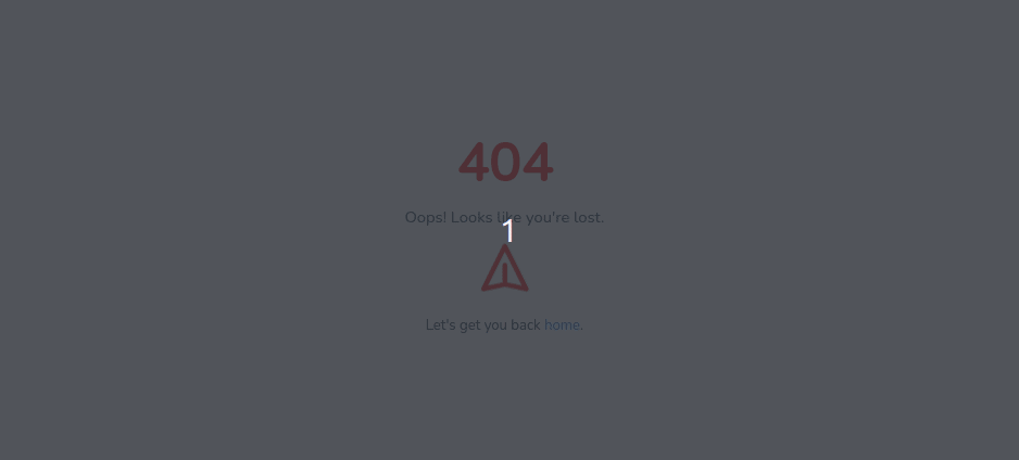 Playful animations 404 page design with Tailwind