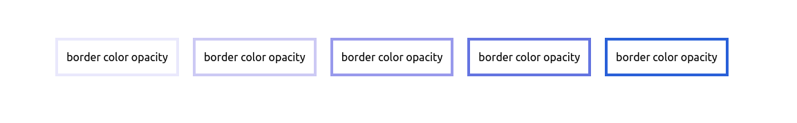 Tailwind CSS border color opacity