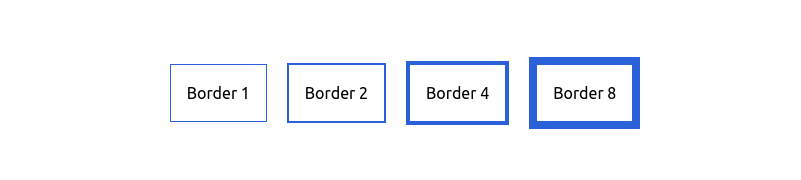 Border width examples