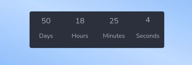 Tailwind CSS Event Countdown Timer Design