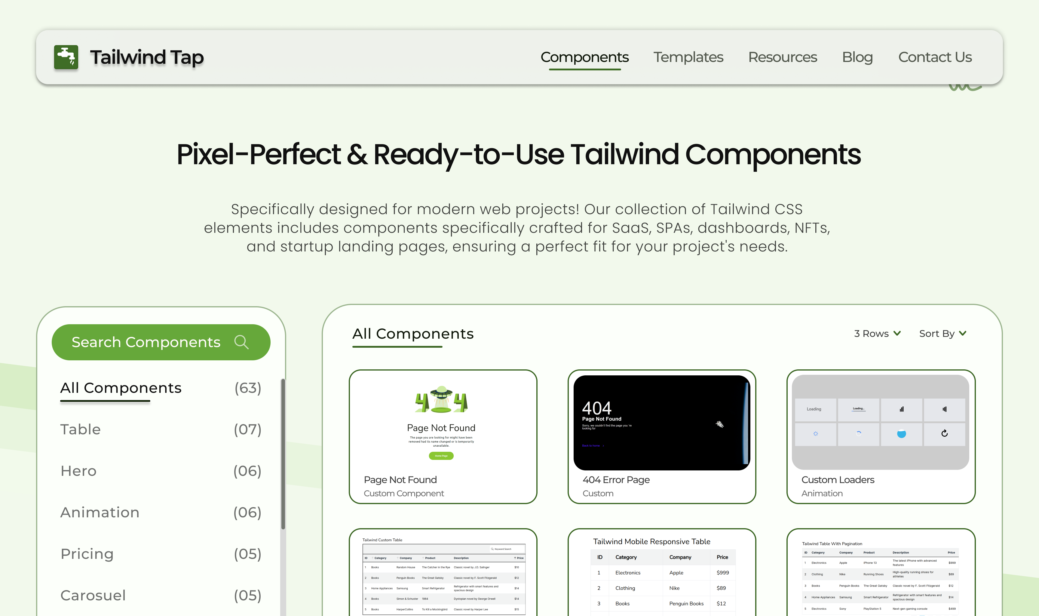 Ready To Use Tailwind CSS Components - TailwindTap